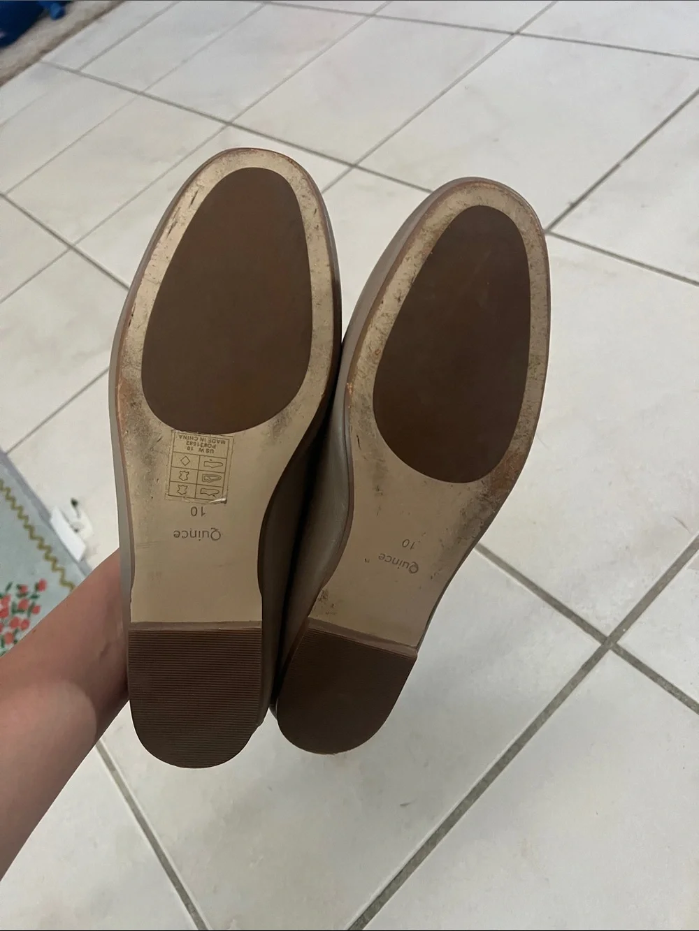 Taupe Leather Horsebit Loafers Quince